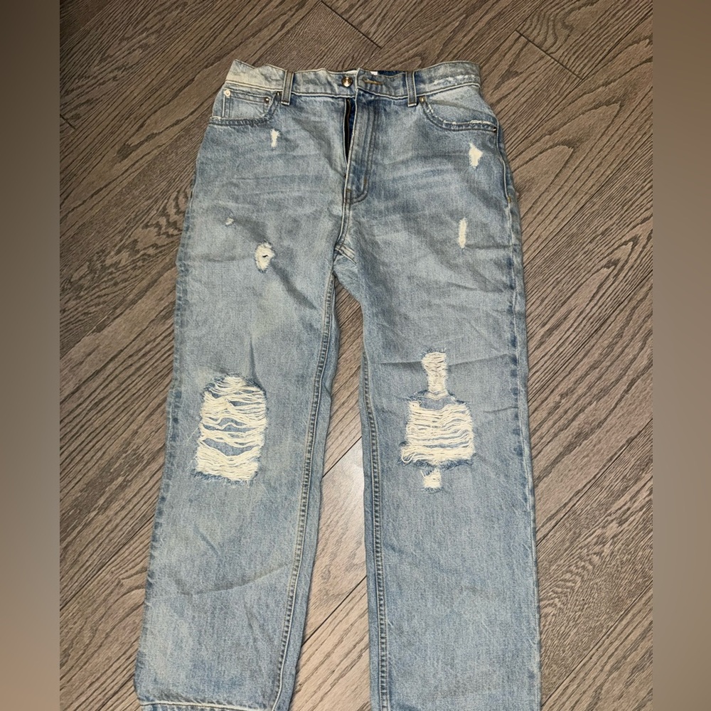 10 Crosby Derek Lam Light Blue Distressed Jeans